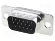 D-SUB LIITIN HD - PIN: 15 - PISTOKE - UROS - JOHTOON - SUORA - 5A - 250V - D liittimet - HDT15-PD - 1