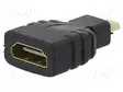 HDMI ADAPTERI -PISTORASIA,MICRO HDMI PISTOKE - MUSTA - HDMI, DVI, DisplayPort johdot - A-HDMI-FD - 1