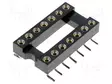 KANNATIN: INTEGROIDUT PIIRIT - DIP14 - RASTERI: 2,54MM - TARKKA - SMT - IC kannat - holkki - GOLD-14P-SMD - 1