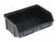 SÄILIÖ: KYVETTI - ESD - 203MM - 74MM - MUSTA - POLYPROPYLEENI - D: 140MM - ESD rasiat, laatikot - A.PM6ESD - 1