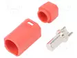 LIITIN: VIRTA- DC - PISTOKE - UROS - AS250 - 90A - 500V - PIN: 1 - SUORA - DC liittimet - AS250M-RED - 1