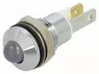 MERKKIVALO: LED - KUPERA - VALKOINEN - 3,2VDC - Ø8MM - METALLI - Merkkivalot ja pienoislamput - 1904005W5D - 1
