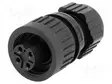 NAARASLIITIN - IP67 - PIN: 4(3+1) - 3+PE - 16A - 400V - CA liittimet - CA3LD - 1