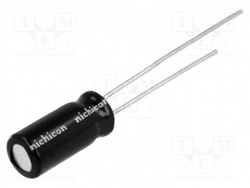 ELEKTROLYYTTIKONDENSAATTORI - BIPOLAARINEN - THT - Elektrolyyttikondensaattorit - pysty - UVP0J221MPD - 1
