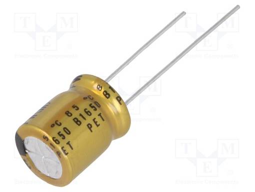 ELEKTROLYYTTIKONDENSAATTORI - THT - 330UF - 25VDC - Bipolaarikondensaattorit - UFW1E331MPD - 1