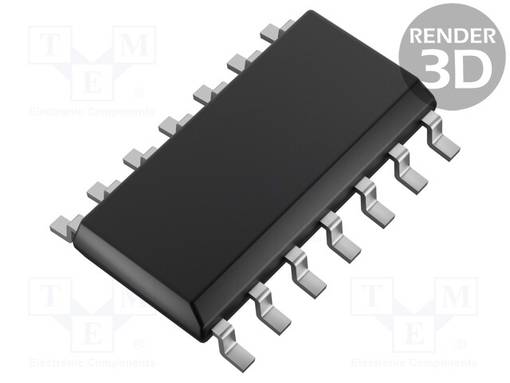 IC: DRIVER - H SILTA,MOSFET PUOLISILTA - SO14 - 4A - CH: 2 - 10÷17VDC - MOSFET/IGBT ajurit - UCC27714D - 1