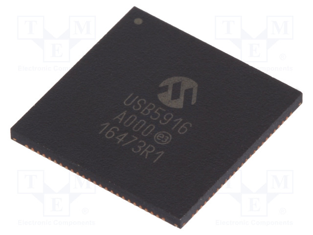 IC: HUB OHJAIN - I2C,SPI,USB 2.0,USB 3.1,USB C - SUPERSPEED - Mikropiirit - USB liitäntä - USB5916KD - 1