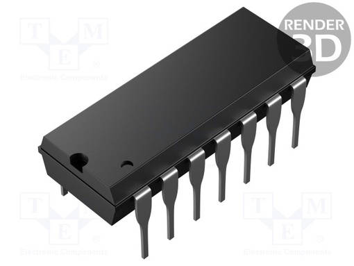 OPERAATIOVAHVISTIN - 2MHZ - CH: 1 - 6,5÷16VDC - DIP14 - 130DB - 3,5MA - Operaatiovahvistimet - THT - TC7650CPD - 1