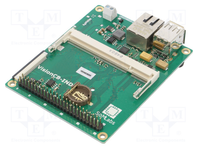KEHITYSALUSTA - ARM NXP - 9÷12VDC - 98X79X22MM - VISIONSOM - -40÷85°C - NXP kehityspaketit - VISIONCB-6ULL-IND - 1