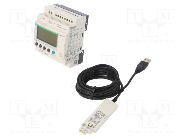 KEHITYSPAKETTI - ZELIO LOGIC - DIN-KISKOLLE - -20÷40°C - 24VDC - Ohjelmoitavat releet - SR2PACKBD - 1