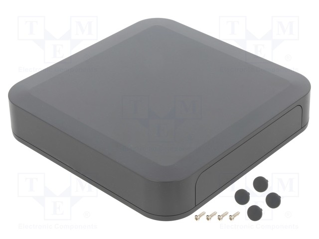 LAITEKOTELO - PF - X: 175MM - Y: 175MM - Z: 35MM - ABS - TUMMANHARMAA - Paneelikotelot - TKC-PF18-4-18D - 1