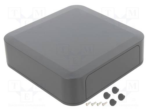 LAITEKOTELO - PF - X: 175MM - Y: 175MM - Z: 50MM - ABS - TUMMANHARMAA - Paneelikotelot - TKC-PF18-5-18D - 1