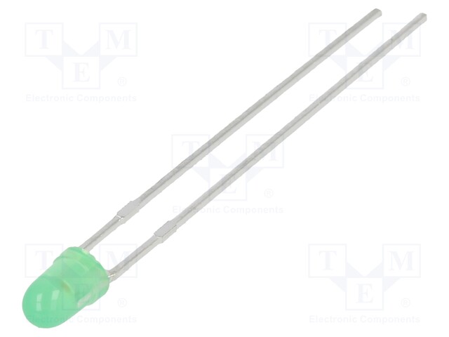 LED - VIHREÄ - 2,9MM - 20MCD - 60° - ETUOSA: KUPERA - 2,2÷2,6VDC - -40÷85°C - Pyöreät LEDit - SSL-LX3044PGD - 1