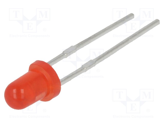 LED - PUNAINEN - 3MM - 30MCD - 60° - ETUOSA: KUPERA - 2,1÷2,5VDC - -40÷85°C - Pyöreät LEDit - SSL-LX3052ID - 1