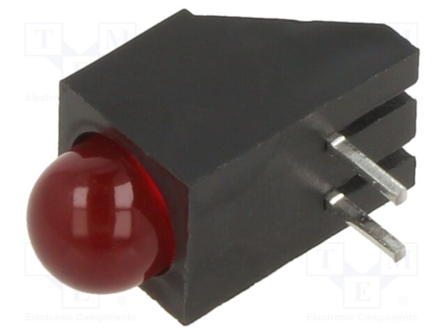 LED - KOTELOSSA - 4,75MM - DIODIEN LM: 1 - PUNAINEN - 20MA - 60° - 40MCD - Merkkivalot ja pienoislamput - SSF-LXH100LID - 1