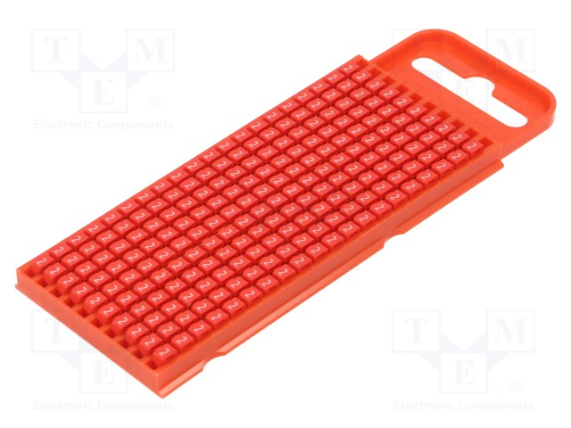 MERKIT - MERKINTÄ: 2 - 2÷2,8MM - POLYAMIDI - PUNAINEN - -40÷85°C - WIC - Kaapeleiden merkintä - WIC1-2-RD - 1