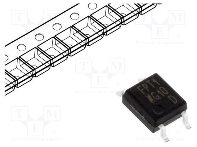 OPTOEROTIN - SMD - CH: 1 - OUT: TRANSISTORILÄHTÖ - UERIST: 3,75KV - IS181 - Optoerottimet - IS181D - 1