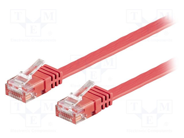 PATCH KAAPELI - U/UTP - 6 - CU - PVC - PUNAINEN - 2M - 32AWG - RJ45 Ethernet kaapelit - F.UUTP6-CU-020RD - 1