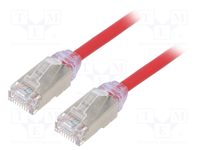 PATCH KAAPELI - F/UTP,TX6A-28™ - CAT: 6A - RAUTACU - 0,5M - LSZH - RJ45 Ethernet kaapelit - STP28X0.5MRD - 1