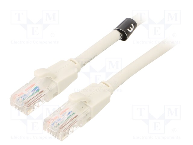 PATCH KAAPELI - U/UTP - CAT: 6 - RJ45-PISTOKE,MOLEMMIN PUOLIN - CCA - 0,5M - RJ45 Ethernet kaapelit - IBEHD - 1