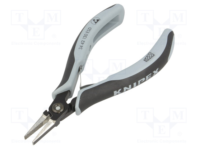 PIHDIT - LITTEÄT - ESD - 130MM - Litteäpäiset ja puolipyöreäpäiset pihdit - KNP.3442130ESD - 1