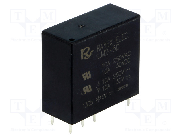 RELE - DPDT - UKELAN: 5VDC - IKOSKETINTEN MAX: 5A - Pienoisreleet - LM2-5D - 1