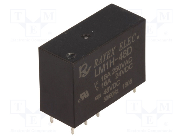 RELE - SPDT - UKELAN: 48VDC - 16A/250VAC - LM1H - Pienoisreleet - LM1H-48D - 1
