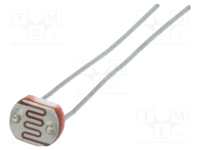 VALOVASTUS - 100MW - 5÷10KOHM - 560NM - THT - 150VDC - ØLED: 5MM - Metallikalvovastukset - PGM5616D - 1