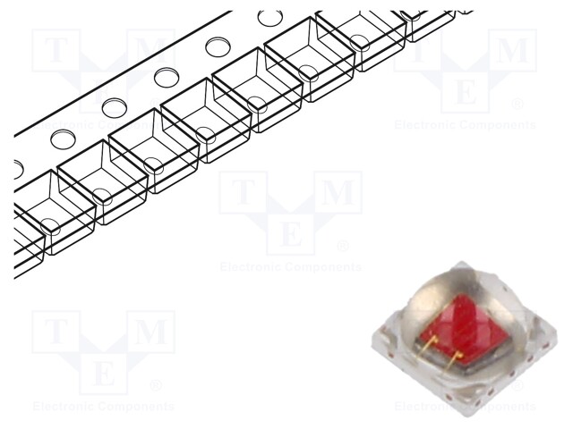 VOIMA-LED - 3535 - CRIMSON - 120° - KUPERA - LAMBERTIAN - 1,8÷2,3VDC - ErikoisLEDit - PH2K-3MME-HSD - 1