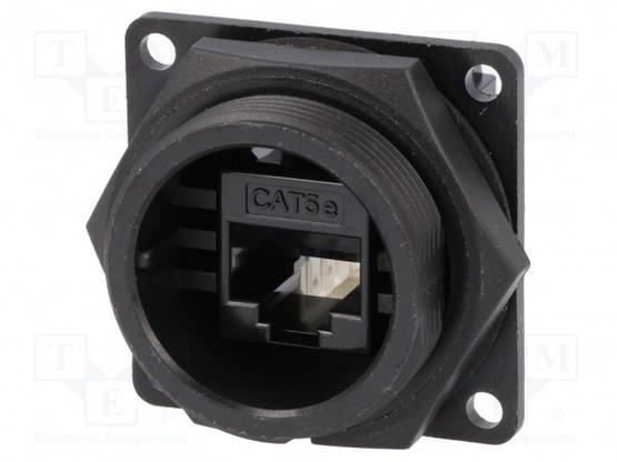 LIITIN: RJ45 - PISTORASIA - DC - PIN: 8 - CAT: 5E - SUOJAAMATTOMAT - 8P8C - RJ liittimet - DCP-RJ5T-RD - 1