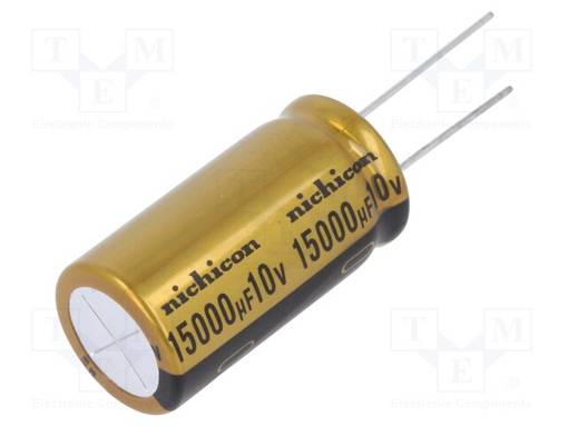 ELEKTROLYYTTIKONDENSAATTORI - THT - 15000UF - 10VDC - Bipolaarikondensaattorit - UFW1A153MHD - 1