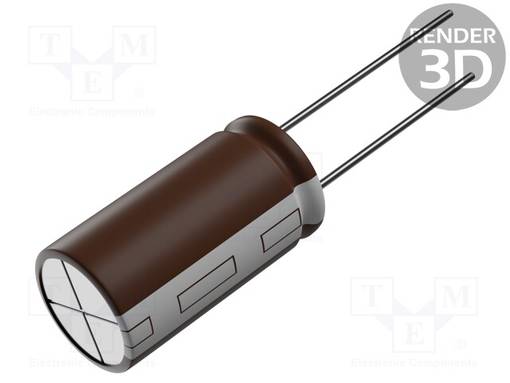 ELEKTROLYYTTIKONDENSAATTORI - LOW ESR - THT - 330UF - Elektrolyyttikondensaattorit - pysty - UHW1E331MPD - 1