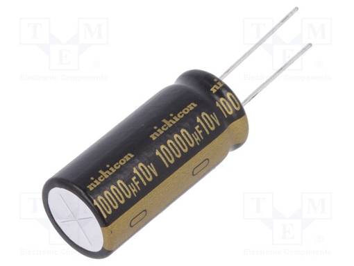 ELEKTROLYYTTIKONDENSAATTORI - THT - 10000UF - 10VDC - Bipolaarikondensaattorit - UKW1A103MHD - 1