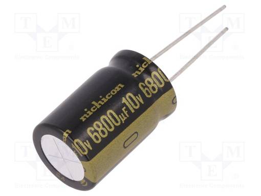 ELEKTROLYYTTIKONDENSAATTORI - THT - 6800UF - 10VDC - Bipolaarikondensaattorit - UKW1A682MHD - 1