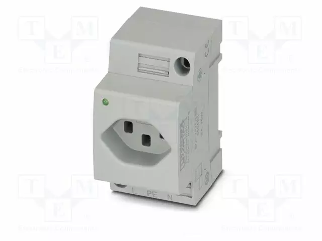 KOJELIITIN RUNKO NAARAS - 16A - PIN: 3 - DIN-KISKOLLE - Kiskoliittimet - EO-JUTLED - 1