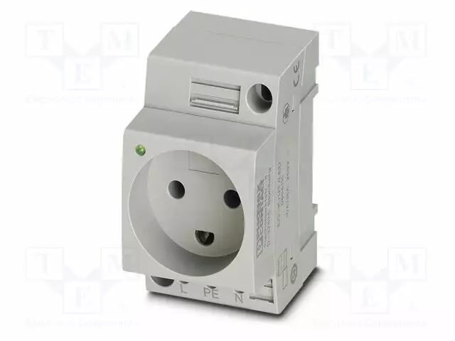 KOJELIITIN RUNKO NAARAS - 16A - PIN: 3 - DIN-KISKOLLE - Kiskoliittimet - EO-KUTLED - 1
