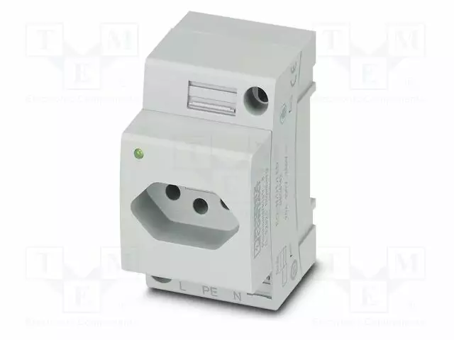 KOJELIITIN RUNKO NAARAS - 20A - PIN: 3 - DIN-KISKOLLE - Kiskoliittimet - EO-NUTLED - 1