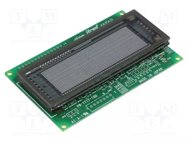 NÄYTTÖ: VFD - GRAAFINEN - 140X32 - 350CD/M2 - LÄMP: -40÷85°C - PIN: 21 - VFD-näytöt - GU140X32F-7000D - 1