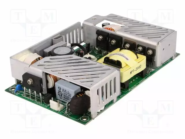VIRTALÄHDE: IMPULSSI - AVOIN - 200W - 127÷370VDC - 90÷264VAC - OUT: 3 - Teollisuushakkuriteholähteet - MPT-200D - 1