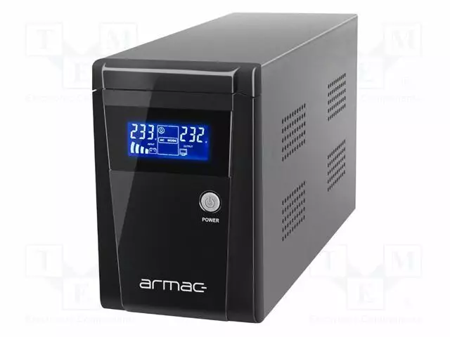 UPS VIRTALÄHDE - 650W - 1000VA - 195÷255V - 350X120X188MM - 7AH - 6H - UPS ja tietokeneen virtalähteet - O1000ELCD - 1