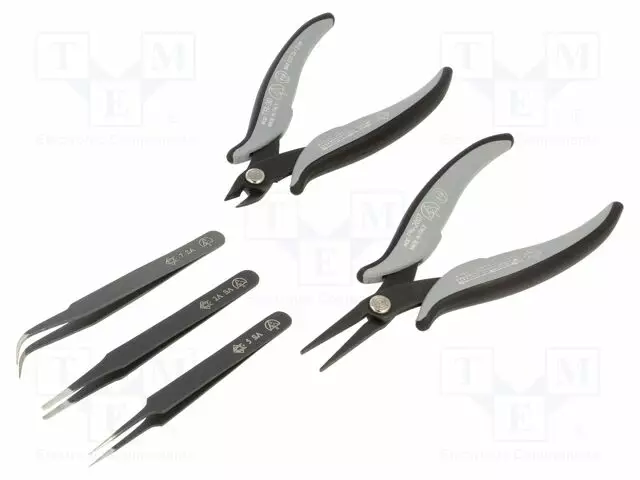 PINSETIT-SETTI - YLEISMALLINEN - ESD - 5KPL - ESD-atulat - PG-K5-UT1D - 1