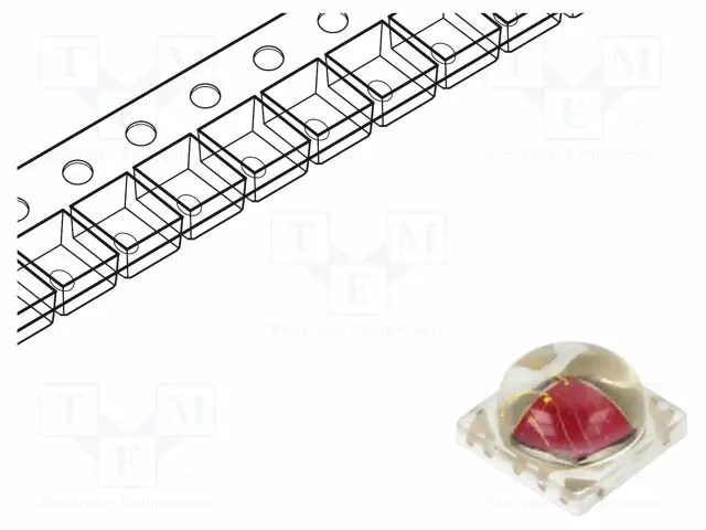 VOIMA-LED - 3535 - CHERRY PUNAINEN - 135° - KUPERA - BATWING - 1,8÷2,2VDC - ErikoisLEDit - PH2K-3BEE-HSD - 1