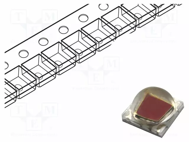 VOIMA-LED - 3535 - CHERRY PUNAINEN - 120° - KUPERA - 1,8÷2,2VDC - PMAX: 3W - ErikoisLEDit - PH2K-3MEE-HSD - 1