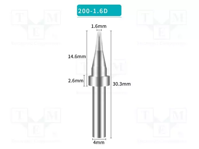 KÄRKI - RUUVIMEISSELI - 1,6MM - JUOTINASEMAA VARTEN - Juotinkärjet - BK200-1.6D - 1