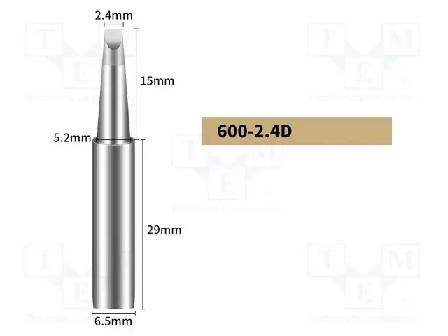 KÄRKI - RUUVIMEISSELI - 2,4MM - JUOTINASEMAA VARTEN - Juotinkärjet - BK600-2.4D - 1