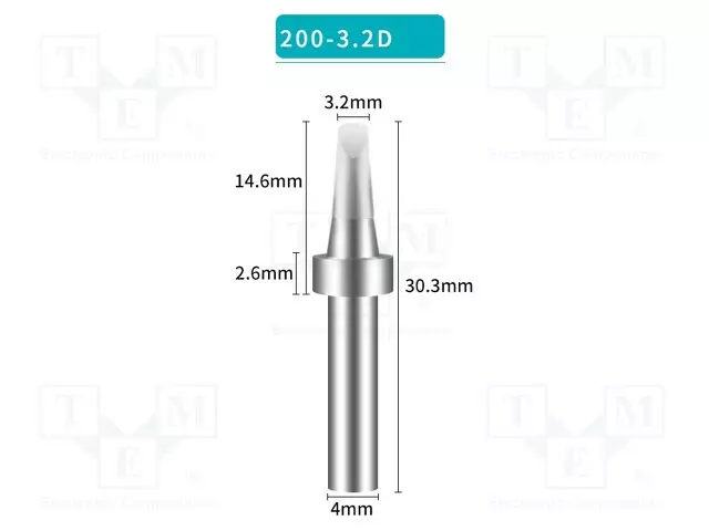 KÄRKI - RUUVIMEISSELI - 3,2MM - JUOTINASEMAA VARTEN - Juotinkärjet - BK200-3.2D - 1