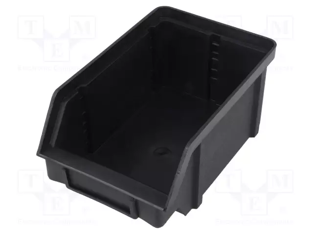 SÄILIÖ: KYVETTI - ESD - 101MM - 74MM - MUSTA - POLYPROPYLEENI - D: 157MM - ESD rasiat, laatikot - A.PM4ESD - 1