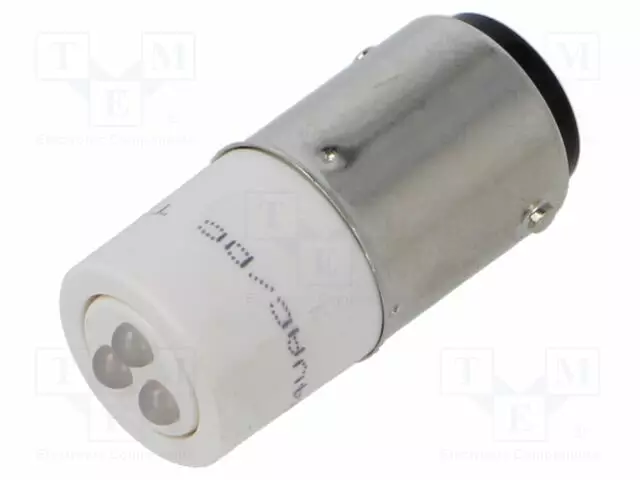LED LAMPPU - VALKOINEN - BA15D - 24VDC - 24VAC - MUOVI - -20÷60°C - Merkkivalot ja pienoislamput - 1863035W3D - 1