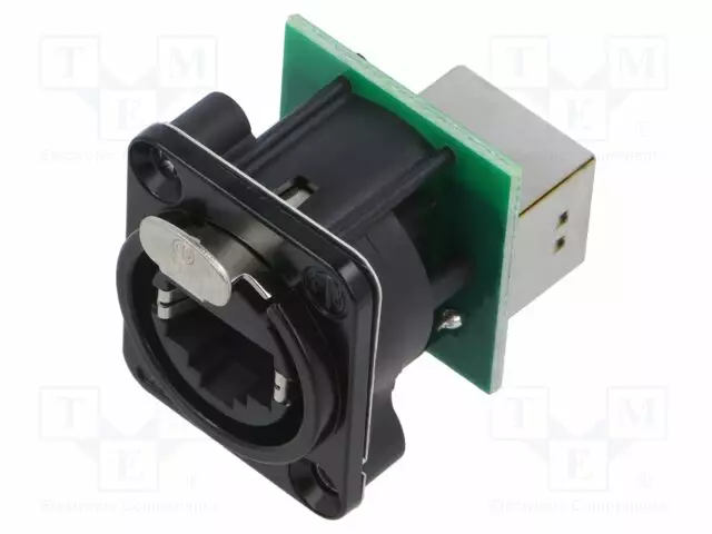 LIITIN: RJ45 - RJ45 - NAARAS - ETHERCON - PIN: 8 - CAT: 5E - Erikoisliittimet - NTR-NE8FDP-B-D - 1