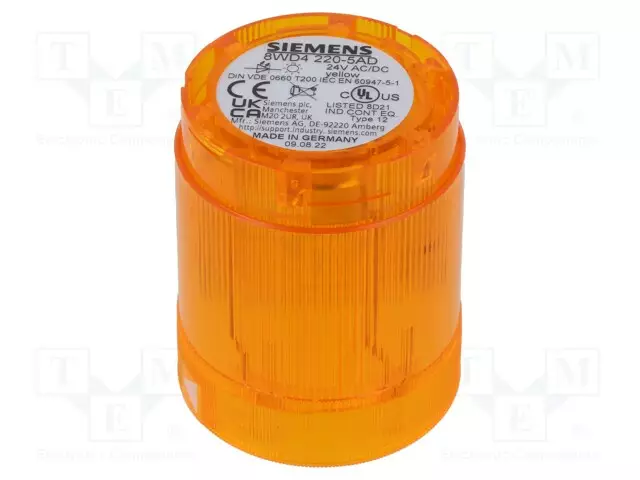 AUTOMATION MODULE: LIGHT SIGNALLER - KELTAINEN - LED - 24VDC - 24VAC - Teollisuuden merkinantolaitteet - 8WD4220-5AD - 1